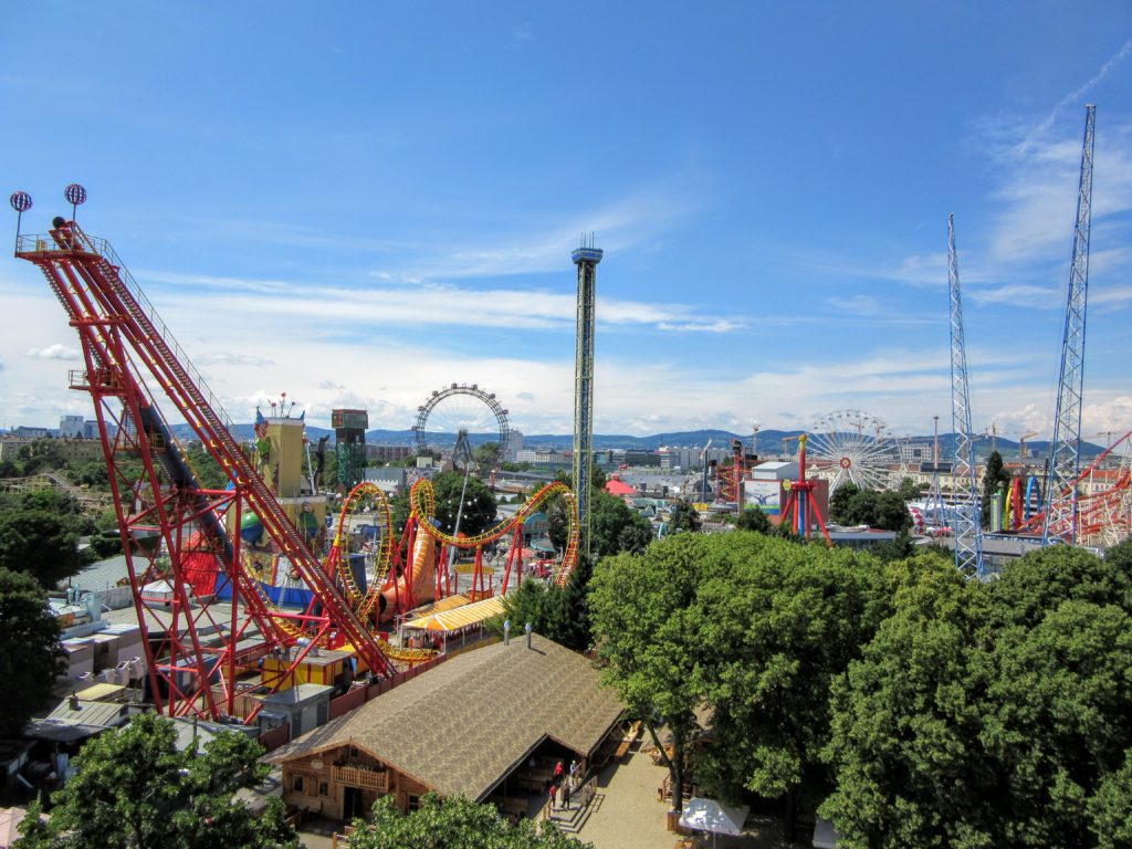 Visiting the Wurstelprater Amusement Park in Vienna Austria. My